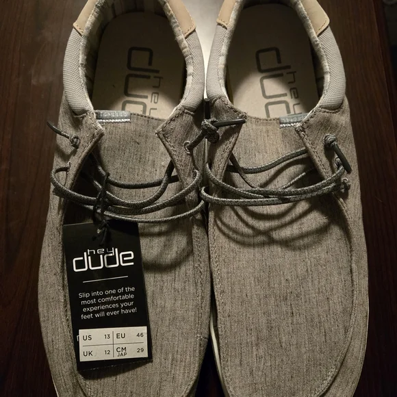 Hey Dude Gray Casual Slip-On Loafers Hey Dude Wally Stretch Mens Size 9 Gray Slip On Casual Shoes  main image 3